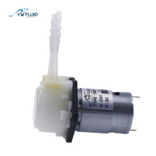 Micro pompe péristaltique YW&#39;Fluid 24v avec moteur à courant continu utilisée pour l&#39;aspiration ou le remplissage de transfert de liquide